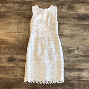 Ann Taylor White Lace Dress